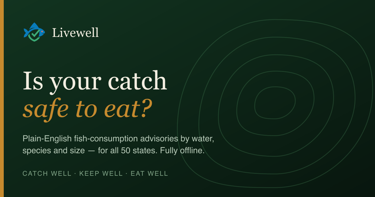 Livewell website: Is your catch safe to eat?